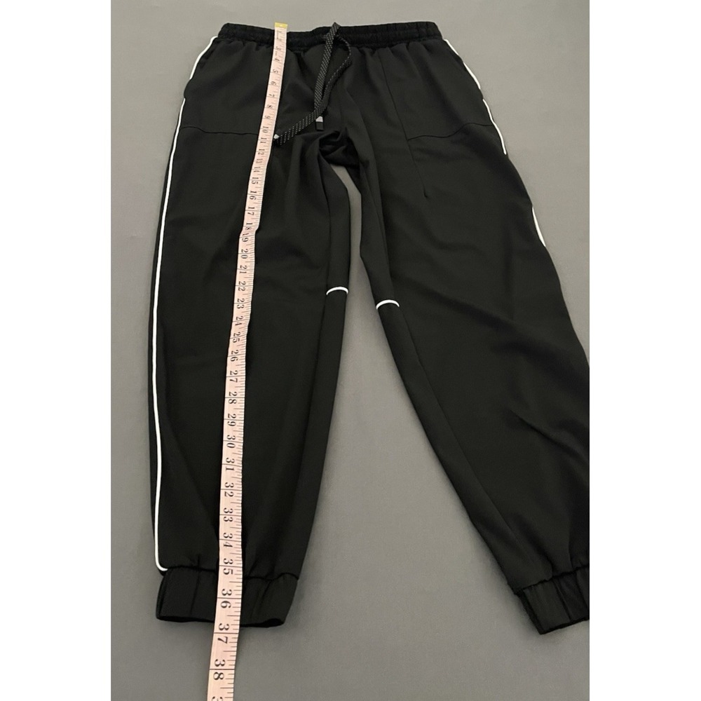 Fabletics Joggers Track Pants Women's Medium Black Stretch Lightweight Running - Picture 10 of 12
